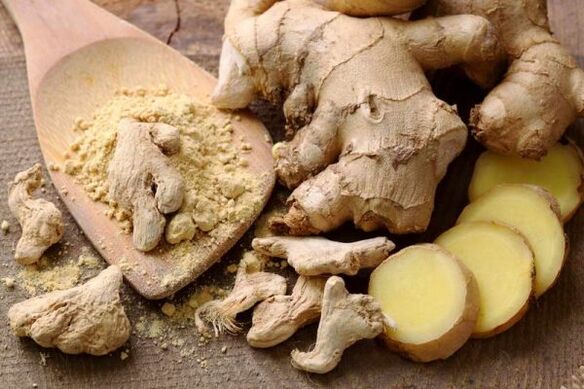 Ginger root for cleansing parasites